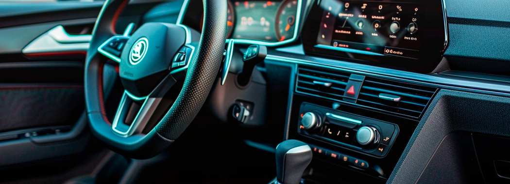 заміна штатною магнітоли skoda octavia a7