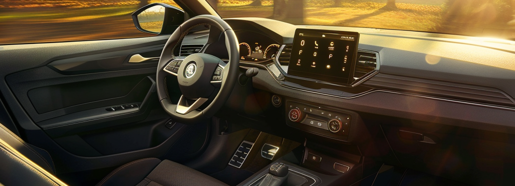 skoda fabia настроить часы